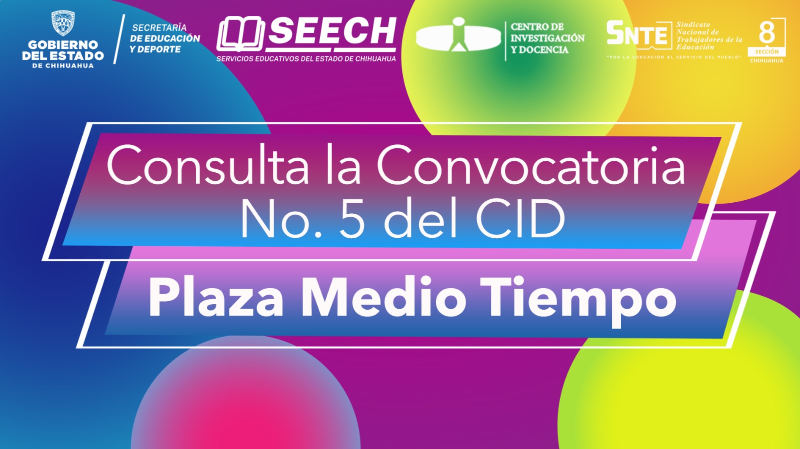 Convocatoria CID Medio tiempo