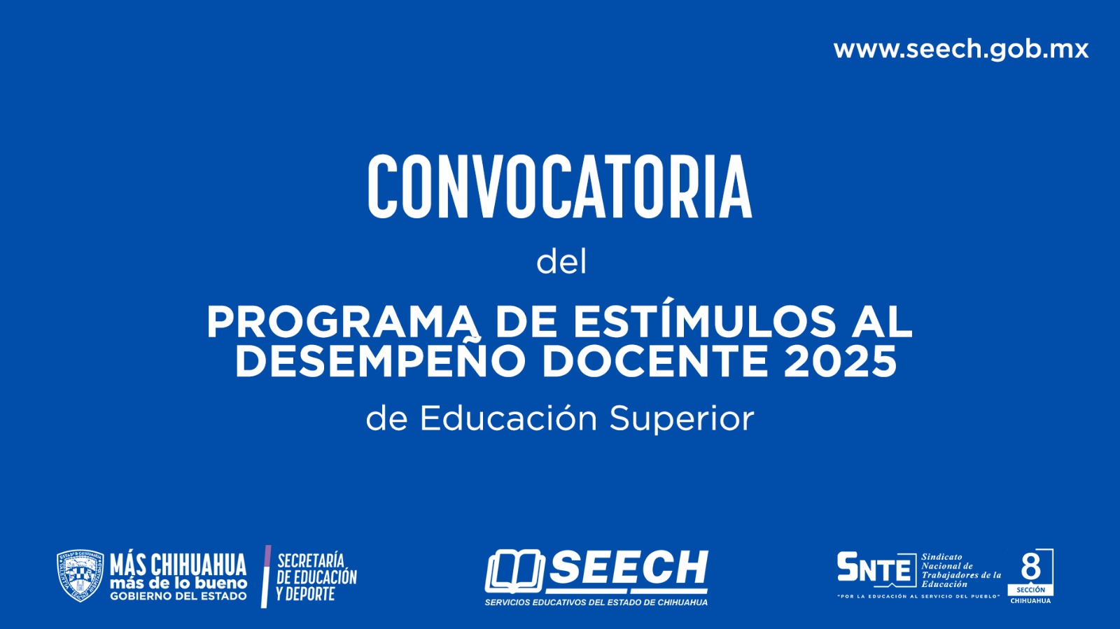 Programa de Estímulos al Desempeño Docente 2025 de Educación Superior