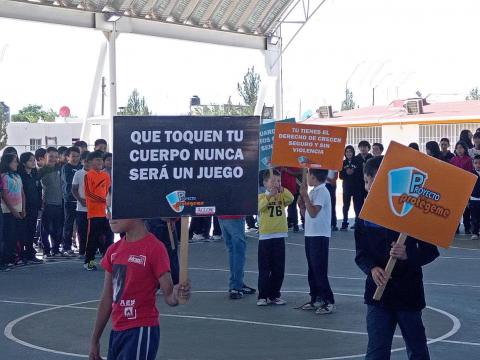 Las actividades del “Proyecto Protégeme” se desarrollaron durante el presente ciclo escolar, en el periodo de enero a junio, como parte de las acciones para la prevención de riesgos de abuso sexual infantil.