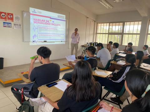 Personal de SEECH impartió  capacitación a estudiantes del plantel San Guillermo del Colegio de Estudios Científicos y Tecnológicos del Estado de Chihuahua CECyTECH.