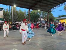 Más de 100 estudiantes integrantes del grupo de danza folklórica Témari, la Secundaria Técnica No. 60 presentó el festival de fin de curso