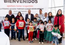 Se puso en operación la Escuela Primaria Indígena “Enrique Alberto Servín Herrera”, que brindará atención en el turno vespertino para 36 alumnas y alumnos de origen rarámuri.