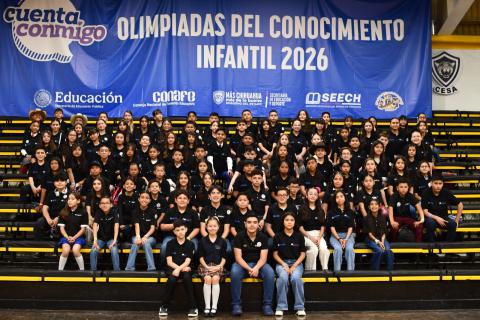 Con una destacada muestra de talento, disciplina y excelencia académica, se efectuó la etapa estatal de la Olimpiada del Conocimiento Infantil (OCI) 2026, bajo el lema “Infancias y adolescencias que aprenden, comparten y sueñan”.